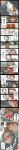  absurdres anger_vein beer_can bench blush brown_eyes brown_hair building clenched_hands clenched_teeth closed_eyes comic drooling drunk fang frown grey_hair hachiman_(douno) hair_ornament hairclip highres japanese_clothes kansaiben kantai_collection kariginu kuroshio_(kantai_collection) long_image open_mouth railing ryuujou_(kantai_collection) school_uniform sharp_teeth subway sweatdrop tall_image tears teeth translation_request twintails visor_cap yellow_eyes 