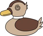  @_@ bird close-up duck emblem girls_und_panzer heita0524 highres no_humans simple_background white_background 