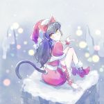  blake_belladonna cat_girl christmas highres iesupa rwby santa_costume snow 