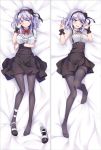  1girl arm_up arms_up bakugadou bangs bed_sheet black_legwear black_skirt blue_eyes blush bow bowtie breast_hold breasts closed_mouth dagashi_kashi double_v eyebrows eyebrows_visible_through_hair flower frills full_body hair_flower hair_ornament hairband looking_at_viewer lying medium_breasts multiple_views neck_ribbon no_shoes on_back open_mouth pantyhose pleated_skirt red_bow red_bowtie red_ribbon ribbon scrunchie shidare_hotaru shoes_removed short_sleeves single_shoe skirt smile suspender_skirt suspenders v violet_eyes wrist_scrunchie 