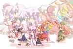  flandre_scarlet hong_meiling izayoi_sakuya koakuma nijiirosekai patchouli_knowledge remilia_scarlet touhou zoom_layer 