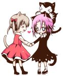  cat_ears chibi gloves maka_albarn makenshi_chrona ragnarok_(demon_sword) sakurazawa_izumi school_uniform soul_eater twintails 