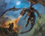  dragon fantasy hayaken highres knight medieval original 