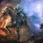  barding fantasy hayaken horse knight medieval original polearm weapon 