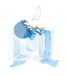  blue_hair bridget00747 chibi cos ice ice_cube kaito male scarf simple_background sleeping solo vocaloid 