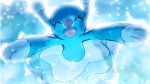  brionne buntatta closed_eyes looking_at_viewer no_humans open_mouth pokemon pokemon_(game) pokemon_sm smile underwater 