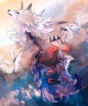 animal_ears blue_eyes lycanroc no_humans open_mouth pokemon pokemon_(creature) pokemon_(game) pokemon_sm red_eyes solo tail wolf_ears wolf_tail 