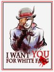  1boy english highres iesupa pointing pointing_at_viewer poster_(object) roman_torchwick rwby 