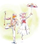  cane hat hat_ribbon highres iesupa mary_poppins neo_(rwby) parasol ribbon roman_torchwick rwby umbrella undressing 