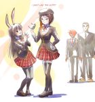  beret bunny_girl coco_adel english fox_alistair glasses hat highres iesupa rwby rwny school_uniform sunglasses velvet_scarlatina yatsuhashi_daichi 