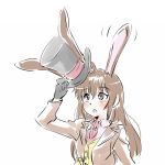  alice_in_wonderland animal_ears bunny_girl hat iesupa mad_hatter rabbit_ears rwby top_hat velvet_scarlatina 