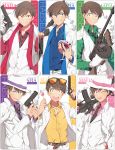  6+boys alcohol black_hair blue_eyes brothers candy cigarette cup drinking_glass eunram formal green_eyes gun handgun hat lollipop mafia male_focus matsuno_choromatsu matsuno_ichimatsu matsuno_juushimatsu matsuno_karamatsu matsuno_osomatsu matsuno_todomatsu multiple_boys necktie one_eye_closed osomatsu-kun osomatsu-san pink_eyes red_eyes rifle scarf sextuplets siblings suit sunglasses sunglasses_on_head violet_eyes weapon wine wine_glass yellow_eyes 