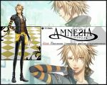  amnesia_(idea_factory) blonde_hair hanamura_mai toma_(amnesia) yellow_eyes 