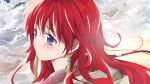  1girl akatsuki_no_yona earrings eunram highres jewelry long_hair redhead solo tears violet_eyes yona_(akatsuki_no_yona) 