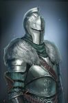  armor belt chain_mail dark_souls_ii embers full_armor fur_collar gauntlets helmet highres knight shoulder_pads solo souls_(from_software) undead_hero_(dark_souls_2) 