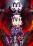  2girls blonde_hair fate/grand_order fate_(series) highres jeanne_alter multiple_girls ruler_(fate/apocrypha) 