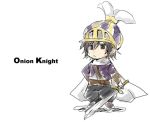  :&lt; bad_id cape chibi code_geass cosplay final_fantasy final_fantasy_iii helmet lelouch_lamperouge lowres male onion_knight onion_knight_(cosplay) sasahara_rena solo sword weapon 