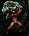  1girl artist_request battle metroid metroid_(creature) nintendo power_suit samus_aran source_request 