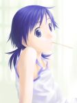  blue_hair flat_chest original popsicle_stick smile t_heru 