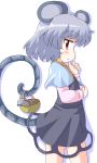  basket geetsu grey_hair mouse mouse_ears mouse_tail nazrin red_eyes short_hair solo tail touhou 