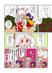  bow comic fujiwara_no_mokou hair_bow hieda_no_akyuu karaagetarou touhou translated translation_request troll_face 