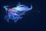  hiko hiko_(scape) jellyfish long_hair monster_girl ocean red_eyes scales tail 