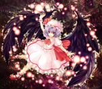  hat kaminari_on_maru mary_janes red_eyes remilia_scarlet shoes short_hair solo touhou wings wrist_cuffs 