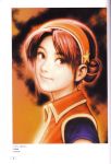  artbook asamiya_athena chinese_clothes hairband highres king_of_fighters official_art scan shinkiro snk 