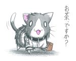  animal_ears animalization cat cat_ears cat_tail dainamitee hayasui_(kantai_collection) kantai_collection tail 