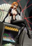  black_cat_(marvel) breasts cleavage cosplay iury_padilha jewelry long_hair marvel nami_(one_piece) one_piece 