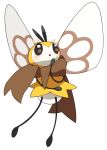  blush insect_wings no_humans nyarawr open_mouth pokemon pokemon_(game) pokemon_sm ribombee scarf solo transparent_background wings 