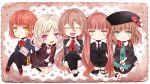  amnesia_(idea_factory) arcana_famiglia artist_request brown_hair crossover diabolik_lovers felicita green_eyes heroine_(amnesia) komori_yui nanami_haruka starry_sky_(game) uta_no_prince-sama yahisa_tsukiko 