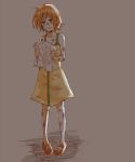  1girl child dirty dress nami_(one_piece) nashimo_(artist) one_piece orange_hair sandals solo tears younger 