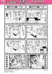  4koma bathing blush blush_stickers chinese circlet comic facial_hair fang genderswap greyscale highres horns journey_to_the_west monochrome multiple_4koma mustache otosama ponytail simple_background smoking sun_wukong sweat translation_request 