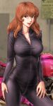  bodysuit breasts cleavage highres lupin_iii mine_fujiko toten_(der_fuhrer) 