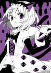  alice_margatroid alternate_costume animal_ears black_gloves capelet cat_ears cat_tail elbow_gloves gloves hairband jack-o&#039;-lantern limited_palette multiple_tails nagi_(nagito) tail touhou two_tails violet_eyes 