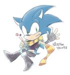  akasabi129 crossover fingerless_gloves gloves jojo_no_kimyou_na_bouken joseph_joestar_(young) joseph_joestar_(young)_(cosplay) scarf sonic sonic_the_hedgehog 