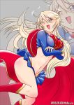  breasts cape dc_comics iowa_(kantai_collection) kantai_collection mokerou supergirl 
