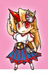  chibi hashimoto horn horns hoshiguma_yuugi kamen_rider kamen_rider_hibiki kamen_rider_hibiki_(series) lowres mask parody touhou 