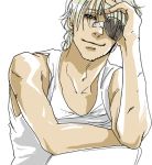  blonde_hair eyepatch male_only smile tagme vest 
