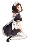  brown_hair hijiri_ruka kawakami_sadayo maid maid_headdress mary_janes pantyhose persona persona_5 shoes short_hair 