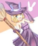  animal_ears broom drawfag gochuumon_wa_usagi_desu_ka? halloween hat kirima_sharo rabbit_ears witch witch_hat 