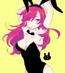  1girl animal_ears blush breasts bunnysuit erza_scarlet fairy_tail long_hair looking_at_viewer rabbit_ears redhead smile 