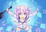  1girl highres neptune_(choujigen_game_neptune) neptune_(series) purple_hair smile violet_eyes 