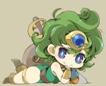  chibi dragon_quest dragon_quest_iv green_hair heroine_(dq4) sword weapon 