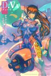  1girl 2016 acronym arm_at_side artist_name bangs bodysuit boots bracer breasts breasts_apart brown_eyes brown_hair bunny_print character_name copyright cover covered_navel cowboy_shot d.va_(overwatch) dated facial_mark gloves hand_on_headphones hand_to_head hand_up headphones highres jetty_jet legs_apart lipstick long_hair long_sleeves makeup mecha medium_breasts meka_(overwatch) overwatch parted_lips pauldrons pilot_suit pink_lips pink_lipstick ribbed_bodysuit shoulder_pads sitting skin_tight solo teeth thigh-highs thigh_boots thigh_strap turtleneck whisker_markings white_boots white_gloves 