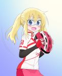  blonde_hair blue_eyes gloves goggles helmet long_riders long_riders! looking_at_viewer pigtails saijou_hinako 