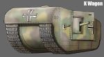  earasensha k-wagen military military_vehicle original tank vehicle world_war_i 