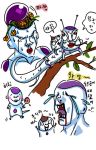  90s alien dragon_ball dragonball_z frieza male_focus sketch translation_request what 
