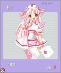  chansey joy nurse nurse_uniform pink pink_hair pokemon uniform 
